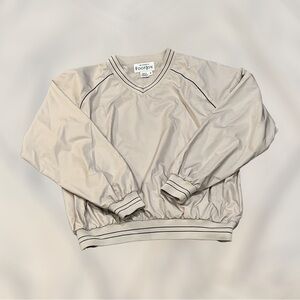 FootJoy Womens beige and black windbreaker size M